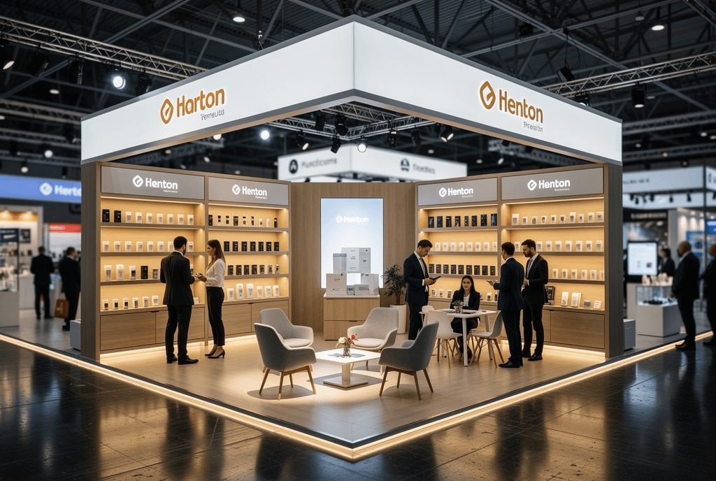 Stand d’exposition premium en angle